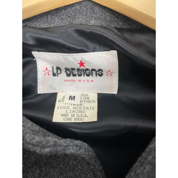 LP Designs Freejack Movie 1992 Crew Varsity Jacket Mens M Leather Wool - Picture 4 of 4